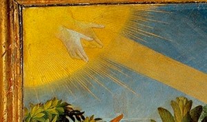 Annunciation_Prado_hands of God Father